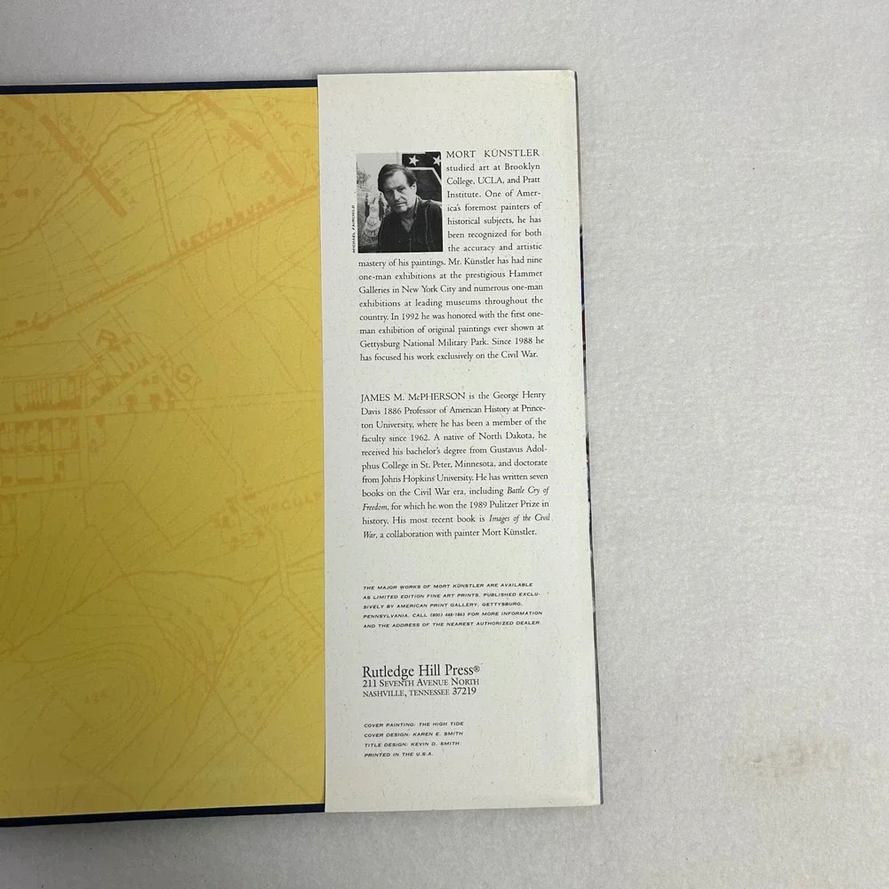 History Art Gettysburg Mort Kunstler James McPherson Hardcover‎ Civil War Book